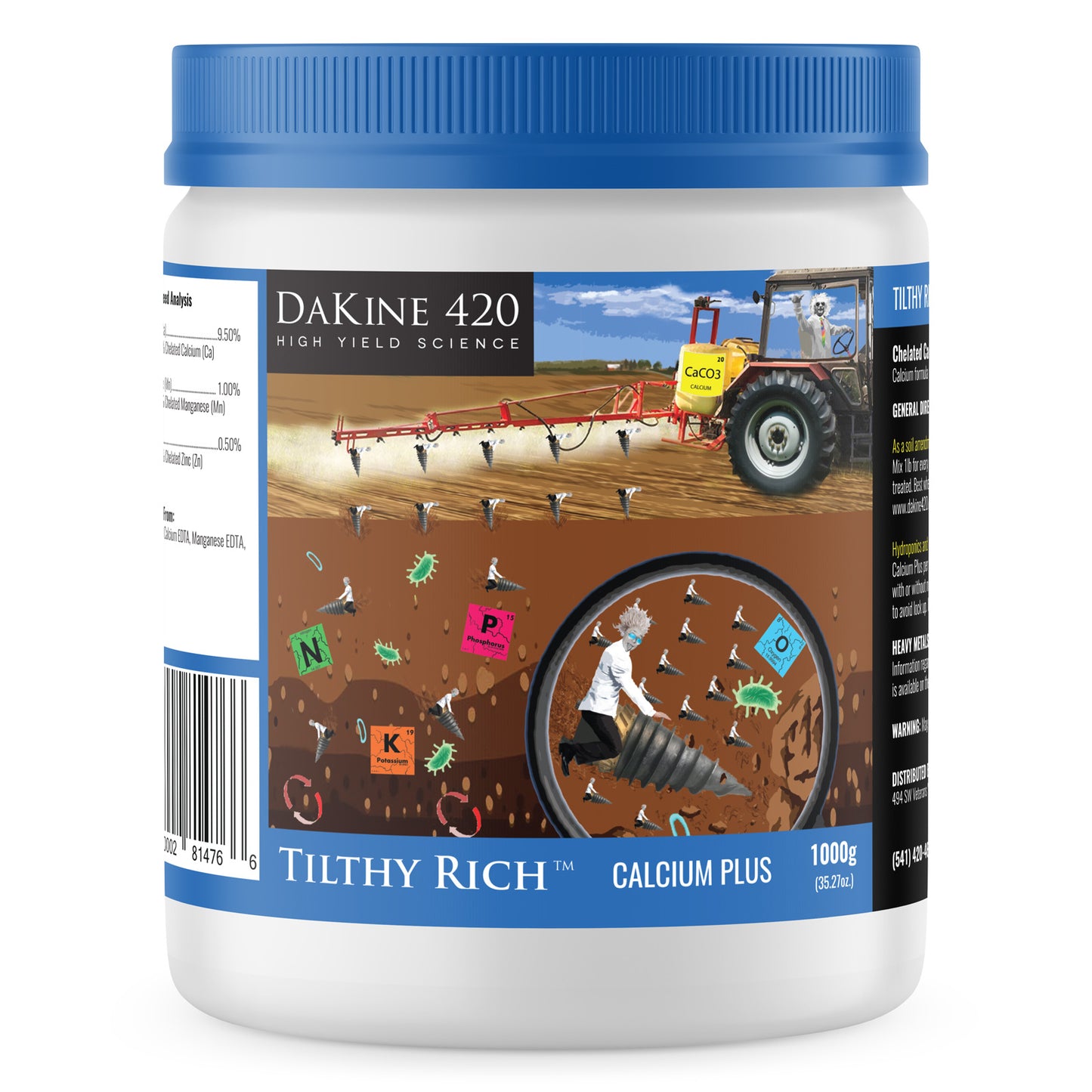 Dakine 420 Tilthy Rich™ Calcium Plus Hemp & Cannabis Fertilizer. Tilthy Rich™ Calcium-Plus hemp fertilizer combines a specially formulated blend of calcium plus zinc and manganese to benefit the soil ecosystem.