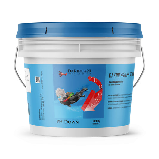 Ph Down is a very safe and buffered, 100% soluble product derived from urea phosphate. Dial in the 17-42-0 nutrient combo and watch your numbers drop.
