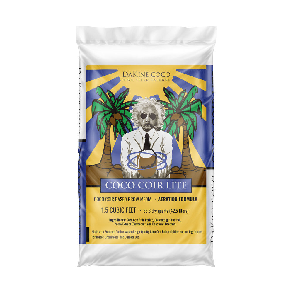 Dakine 420 Coco Coir Lite is a soilless grow medium that maintains an ideal air-to-water ratio for indoor, greenhouse or outdoor growing.