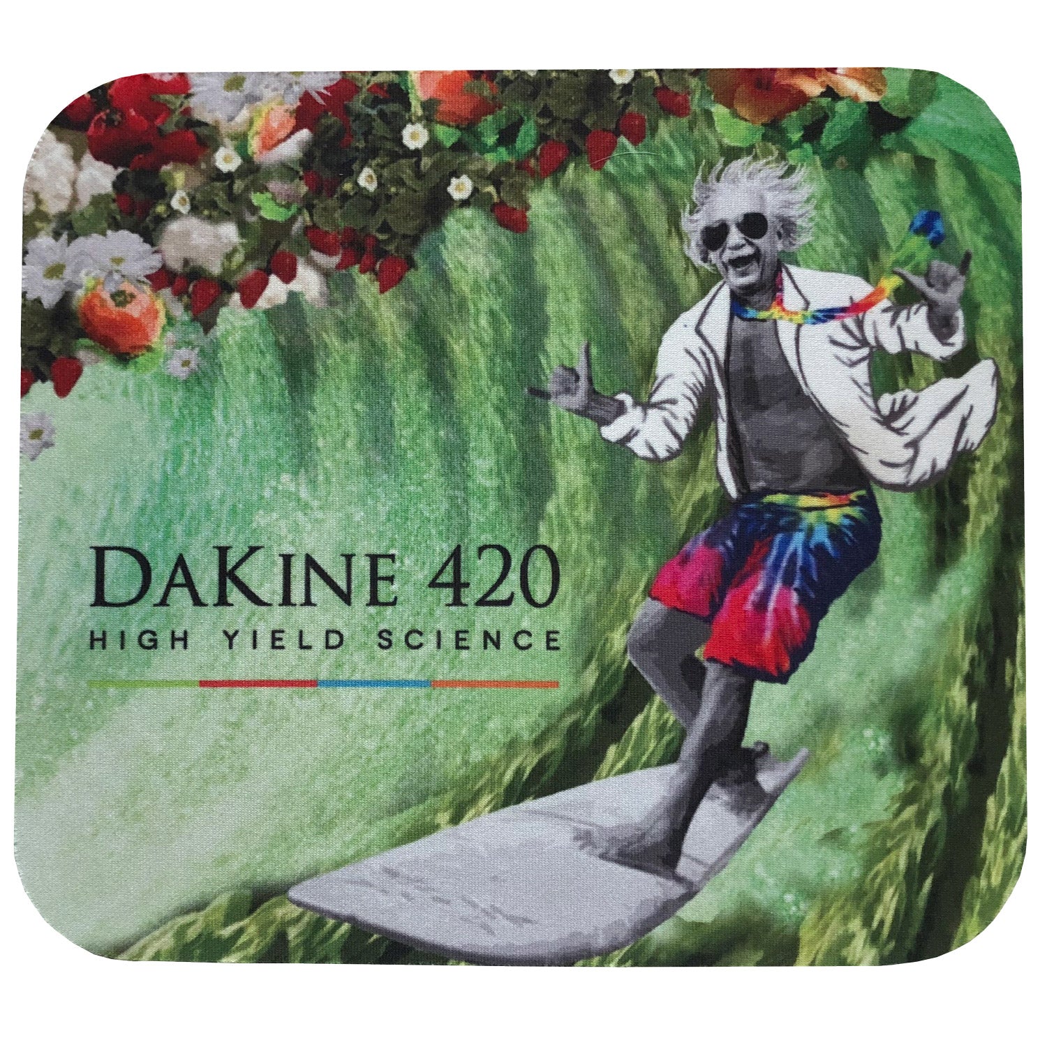 Mad Scientist Surfing the Veggies Mouse Pad – DaKine 420