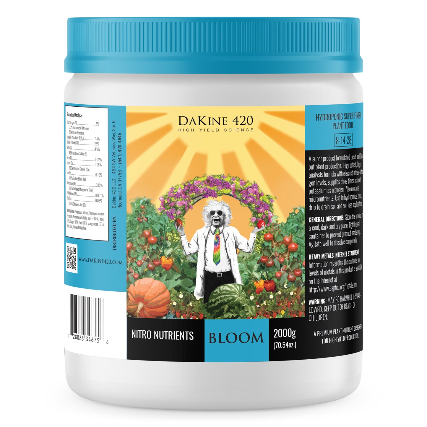 BLOOM rounds out the Nitro Nutrients trifecta of cannabis-growing excellence, with top-rated marijuana nutrients. Our super finishing formula supplies NPK in perfect balance (with 3 times more potassium than nitrogen)