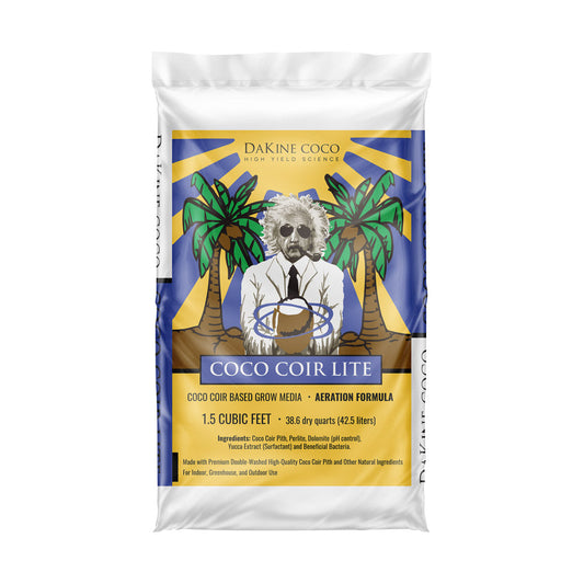 Dakine 420 Coco Coir Lite is a soilless grow medium that maintains an ideal air-to-water ratio for indoor, greenhouse or outdoor growing.